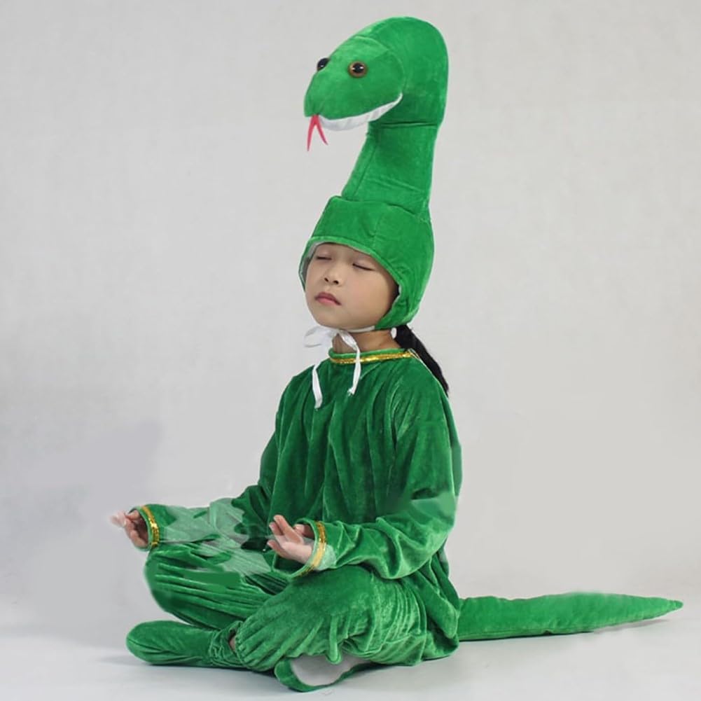 Amazon.co.jp: 蛇 着ぐるみ 子供 コスプレ へび パジャマ 巳年 被り物